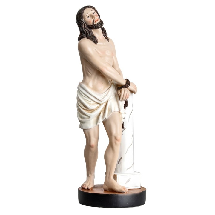 Cristo atado a la columna 19.5 cm en resina