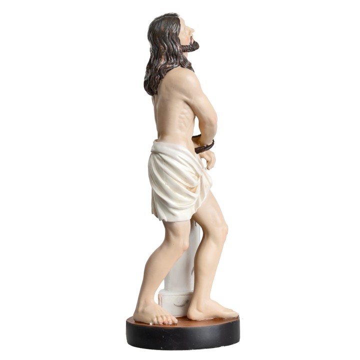 Cristo atado a la columna 19.5 cm en resina