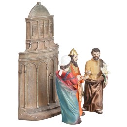 Boda de María y José 10 cm en resina estatuas pascuales