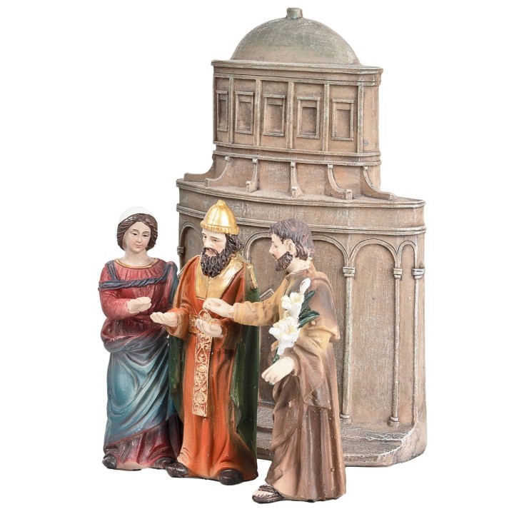 Marriage of Mary and Joseph 10 cm in resin Easter statues