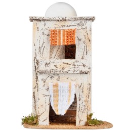 Arab house with balcony cm 17x14.5x 24.5 h