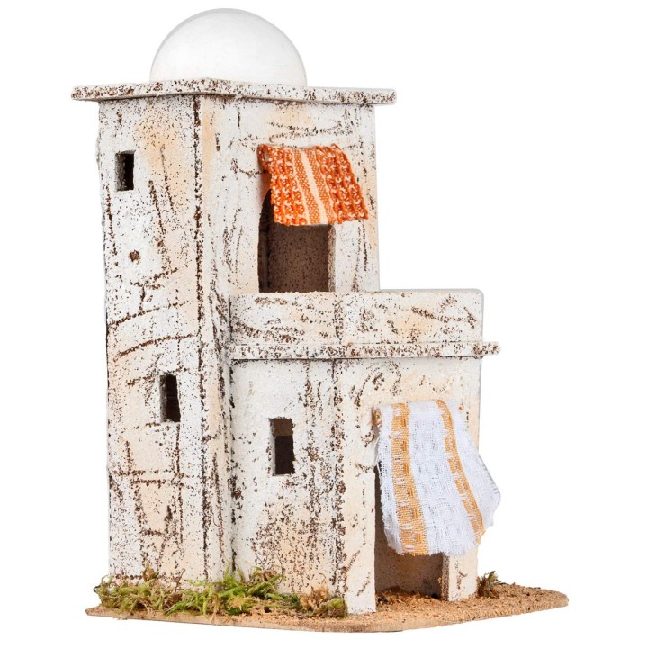 Arab house with balcony cm 17x14.5x 24.5 h