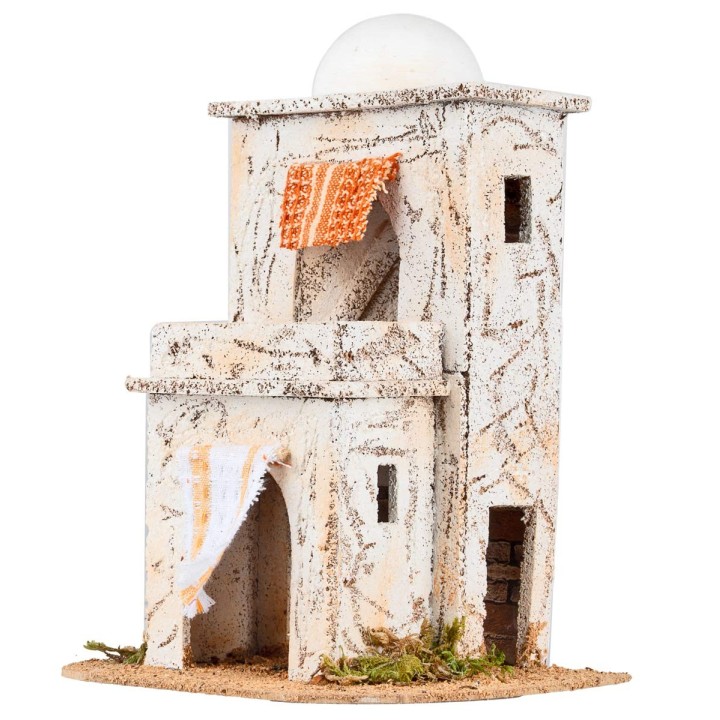 Casa araba con balcone cm 17x14,5x 24.5 h