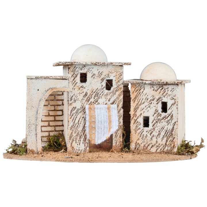 Casas palestinas con arco de 28.5x14x16.5 cm