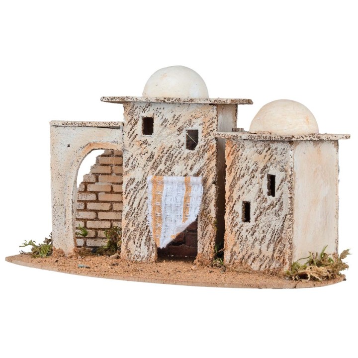 Casas palestinas con arco de 28.5x14x16.5 cm