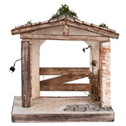 Nativity Hut cm 22x18x22.5 h