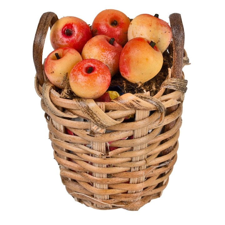 Cesta de manzanas Ø3 cm