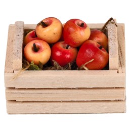 Cassetta con mele cm 3.5x2.5x2 h