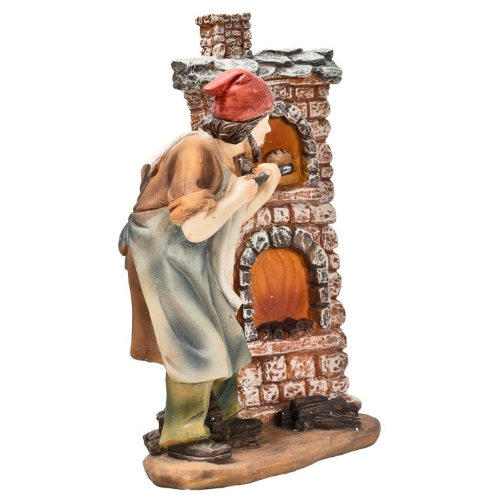 Baker in resin with wood-fired oven 10 cm series