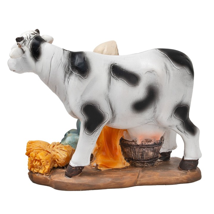Donna che munge mucca serie 10 cm