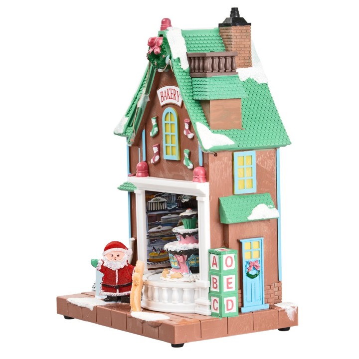 Christmas confectionery with lights and sounds cm 18x15x26 h