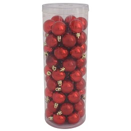 Set 54 palline rosse ø 4 cm per albero di Natale