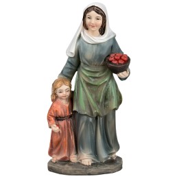 Mother with daughter 11 cm series in resin
