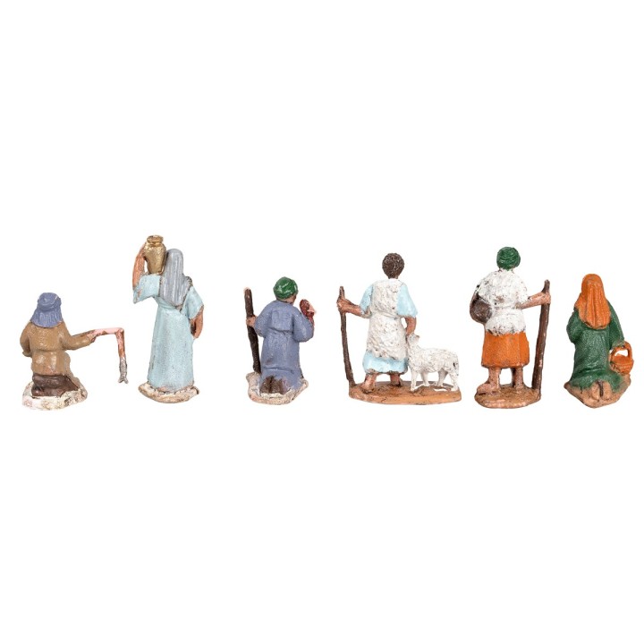 Set 6 statuine in stile arabo 3,5 cm