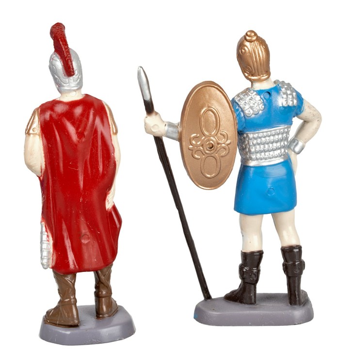 Set of 2 Roman soldiers with height 8 cm