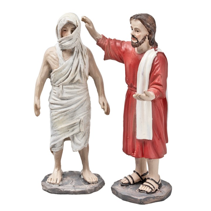 Resurrección de Lázaro 10 cm en estatuas pascuales de resina