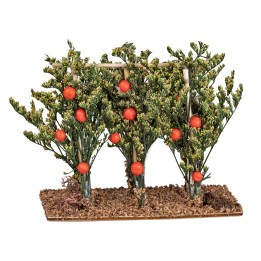 Alberi di pomodoro con sostegno in legno cm 12x5x11 h