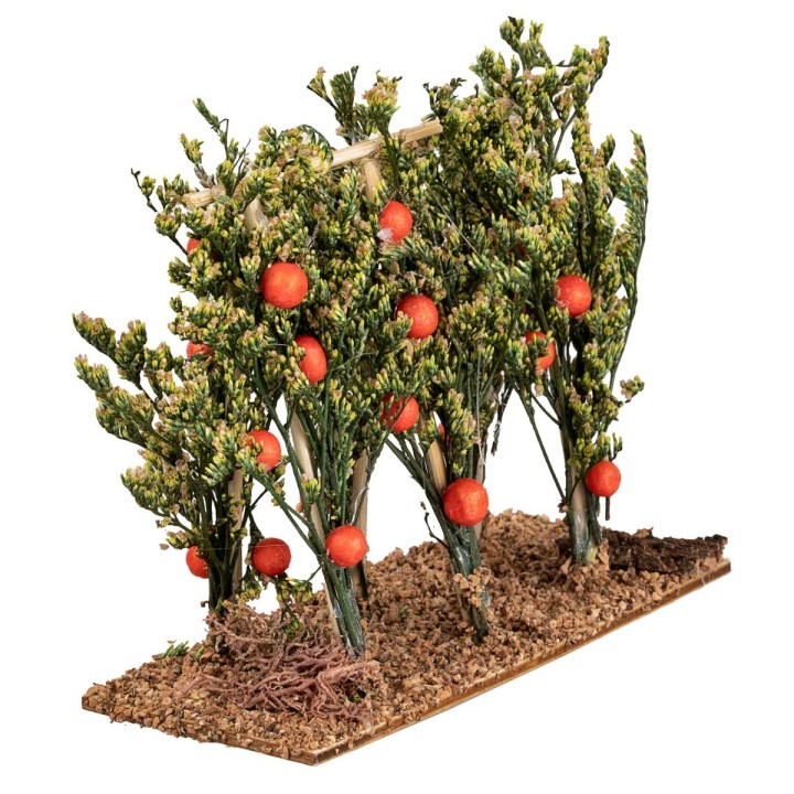 Alberi di pomodoro con sostegno in legno cm 12x5x11 h