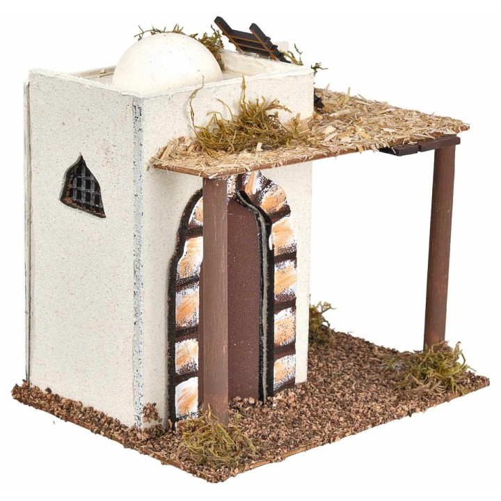 Arab house with storage room, dome roof, and stairs cm