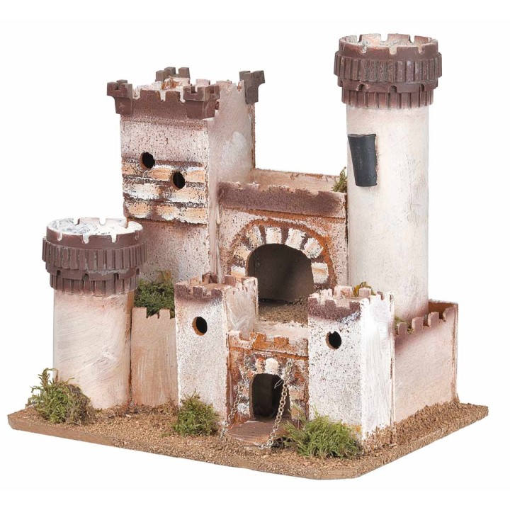 Castillo artesanal en estilo clásico cm 27x19,5x25,5 h