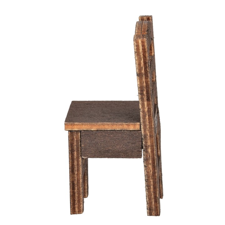 Silla de madera cm 2x2,5x5 h para figuritas de 9/10 cm