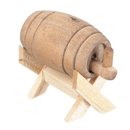 Wooden barrel on stand cm 4x3x4 h