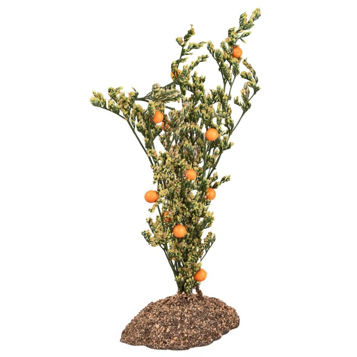 Planta de naranjas en PVC con base efecto tierra – Altura 16 cm