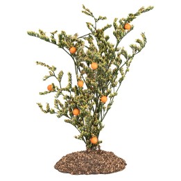 Pianta di mele rosse in PVC con base effetto terra – Altezza 11