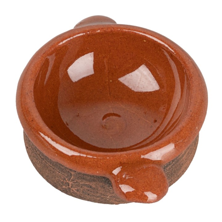 Aged terracotta pot Ø 5.5x1.5 h