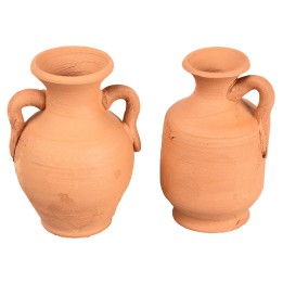 Set 2 anfore in terracotta cm 6 h