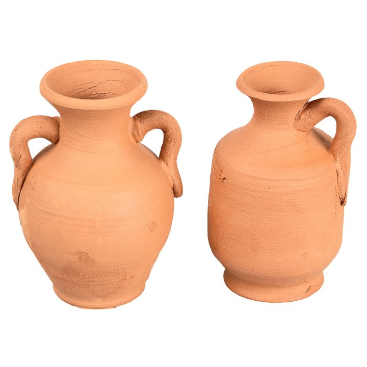 Set 2 anfore in terracotta cm 6 h