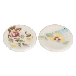 Set of 2 terracotta plates ø 2.7 cm
