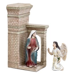 Anunciación a la Virgen María en resina – Serie 10 cm estatuas