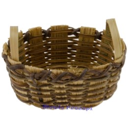 Cesta de mimbre con asas de 9 cm