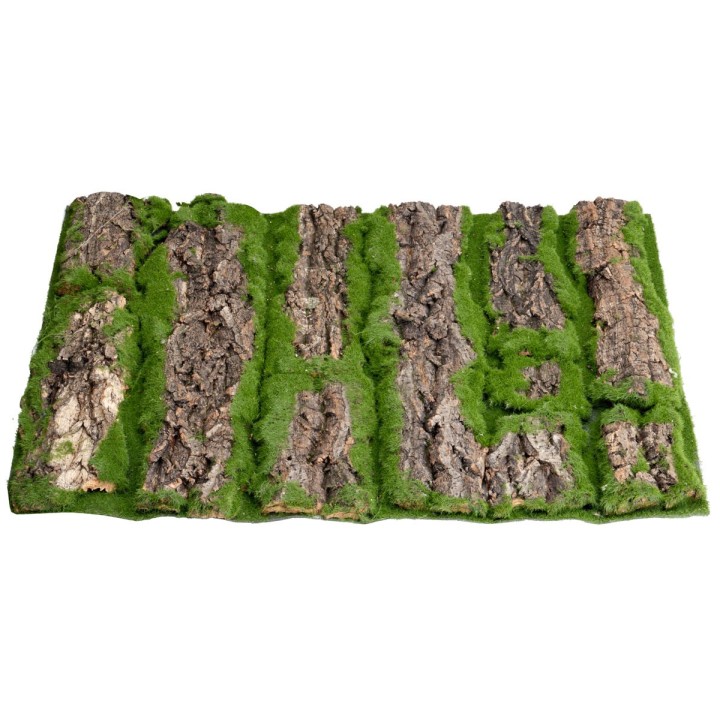 Alfombra de musgo con corteza cm 49x33,5x1 h