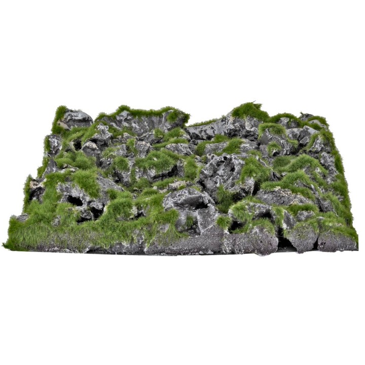 Alfombra de roca con musgo cm 30x30x2,5