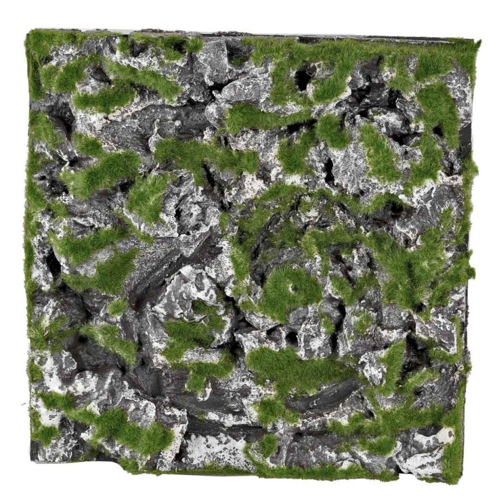 Alfombra de roca con musgo cm 30x30x2,5