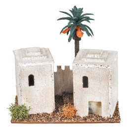 Casa araba con torri cm 12x7x12 h.