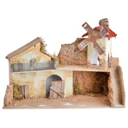 Country nativity scene cm 33x18x22 h