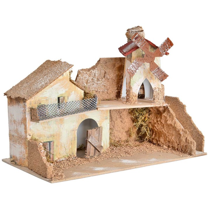 Presepe di campagna cm 33x18x22 h