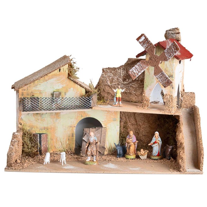 Presepe di campagna cm 33x18x22 h