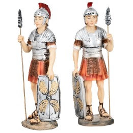 Conjunto de soldados romanos en resina 15 cm