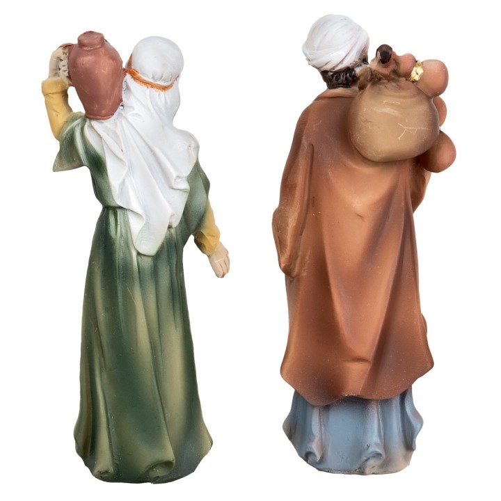 Set due uomini arabi in resina 10 cm