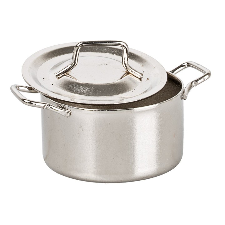 Metal pot with lid 2.7 Ø