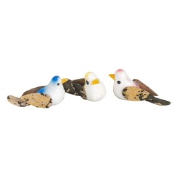 Set of three colored birds 3 cm