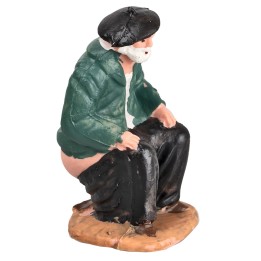 Caganer in pvc per presepe serie 10 cm