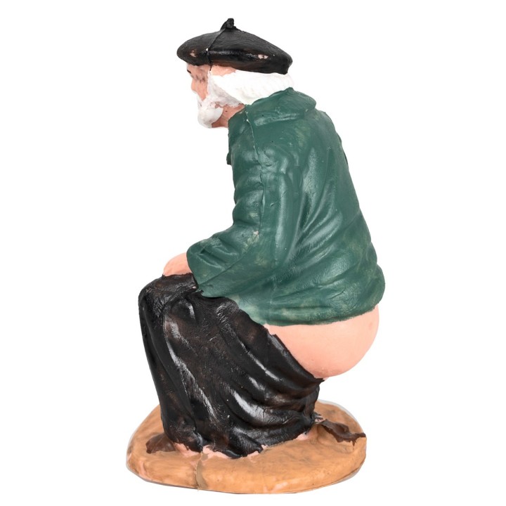Caganer in pvc per presepe serie 10 cm
