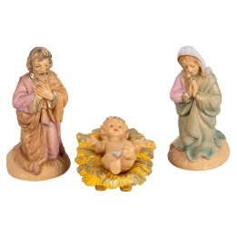 Natività set 3 pz in pvc lux 6 cm