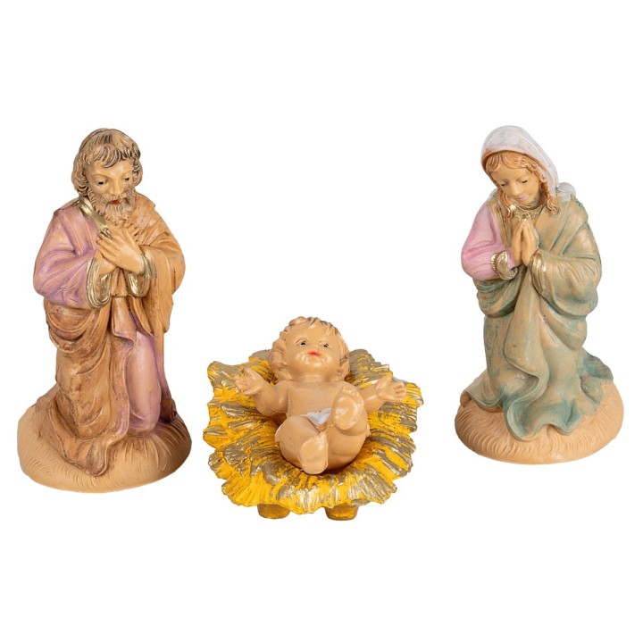 Natività set 3 pz in pvc lux 6 cm