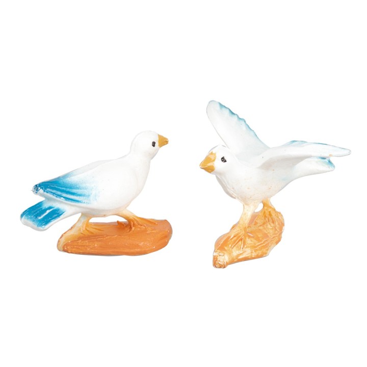 Set de dos palomas h 2,5 cm